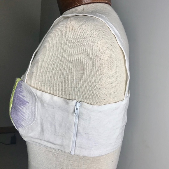 MARA HOFFMAN Embroidered Crop Top Bandeau Top 8 - Picture 9 of 15